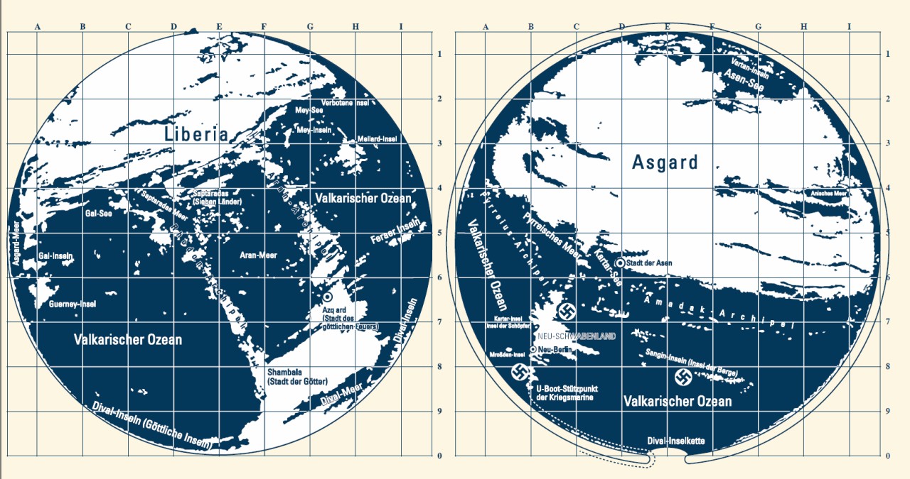 Карта Земли Аненербе