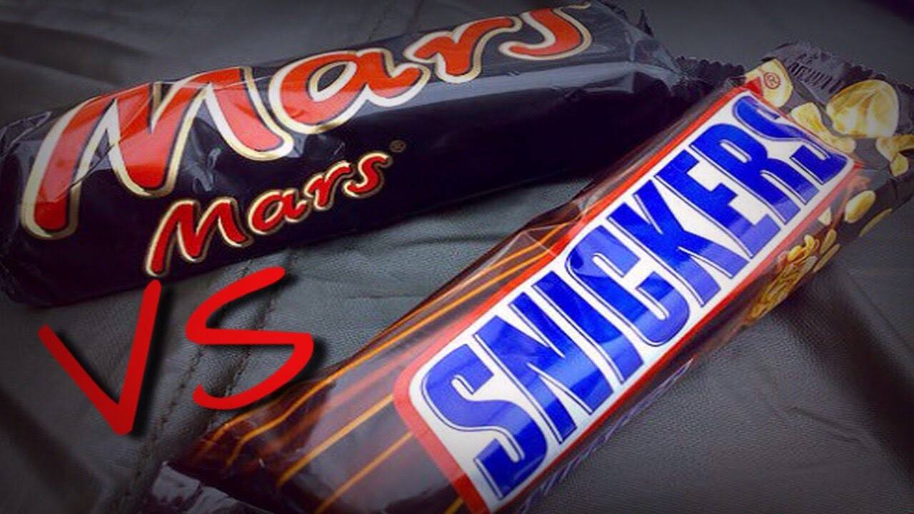 Шоколадный батончик Mars Twix Bounty snickers